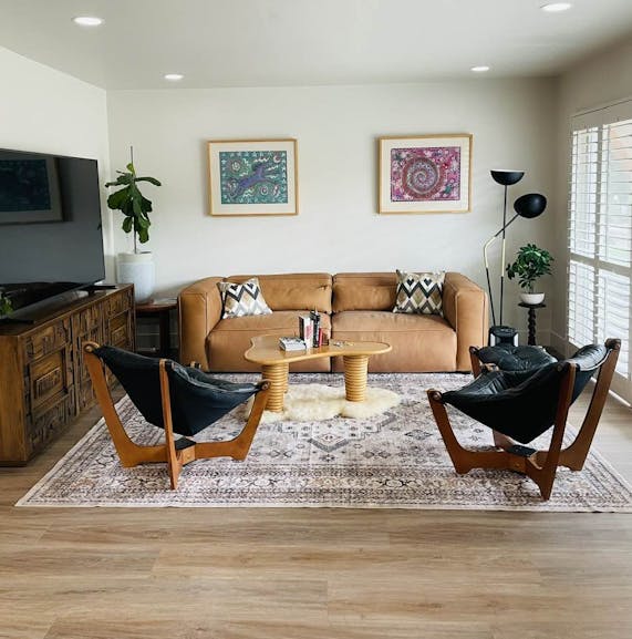 Brock Leather Convertible Sofa & Daybed | Joybird