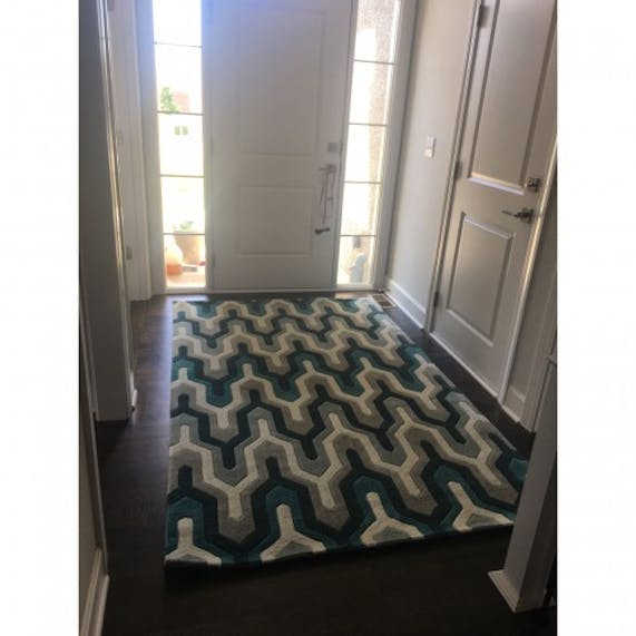 Preston Rug (Teal Silver) Joybird