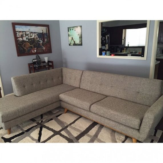 Hughes Sectional With Bumper 2 Piece Joybird