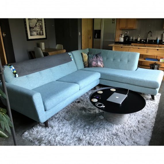 Hughes Sectional With Bumper 2 Piece Joybird