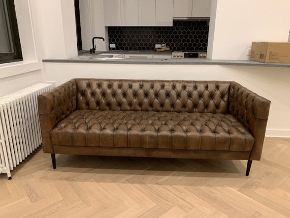 Vaughn 76" Leather Sofa Joybird