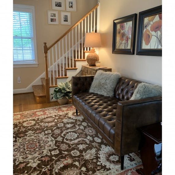 Vaughn Leather Apartment Sofa Joybird